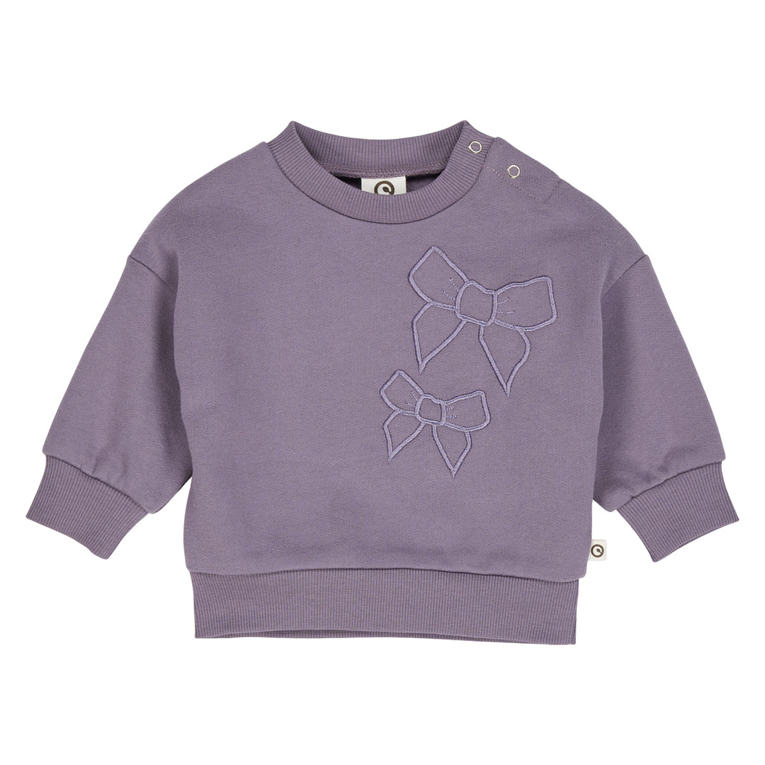 müsli RE-LOVED BOW sweattrøje Langærmet bluse Lilac fog 018371202