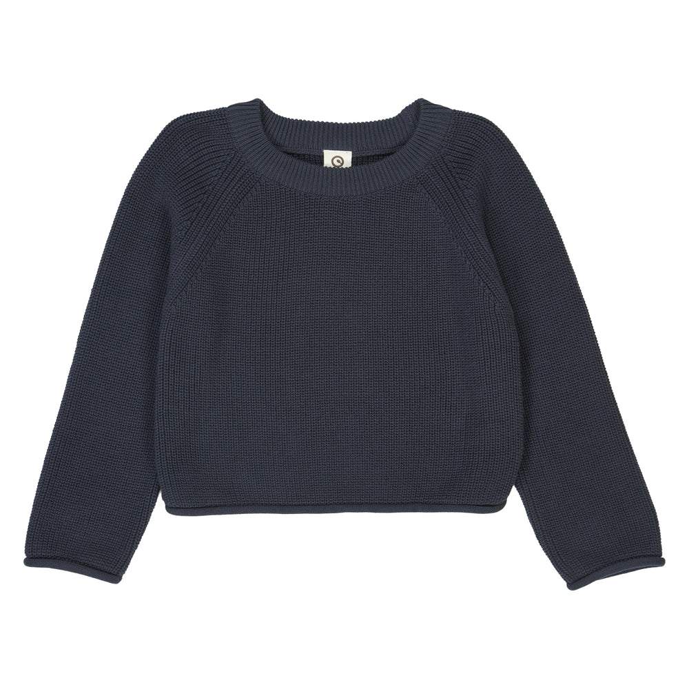 müsli RE-LOVED KNIT striktrøje Langærmet bluse Night blue 019402301