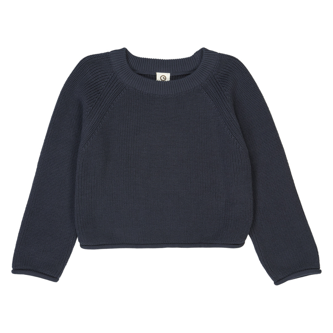 müsli RE-LOVED KNIT striktrøje Langærmet bluse Night blue 019402301