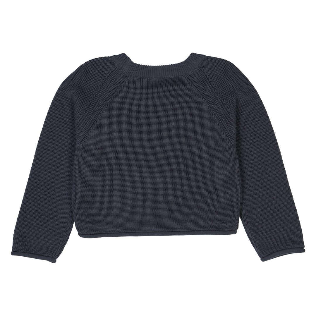 müsli RE-LOVED KNIT striktrøje Langærmet bluse Night blue 019402301