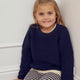 müsli RE-LOVED KNIT striktrøje Langærmet bluse Night blue 019402301