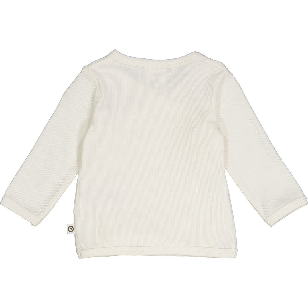 müsli RIB cardigan med krydslukning Langærmet bluse Balsam cream 011100100