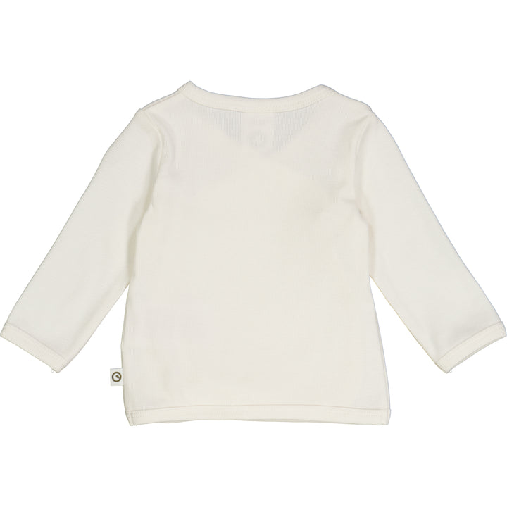 müsli RIB cardigan med krydslukning Langærmet bluse Balsam cream 011100100