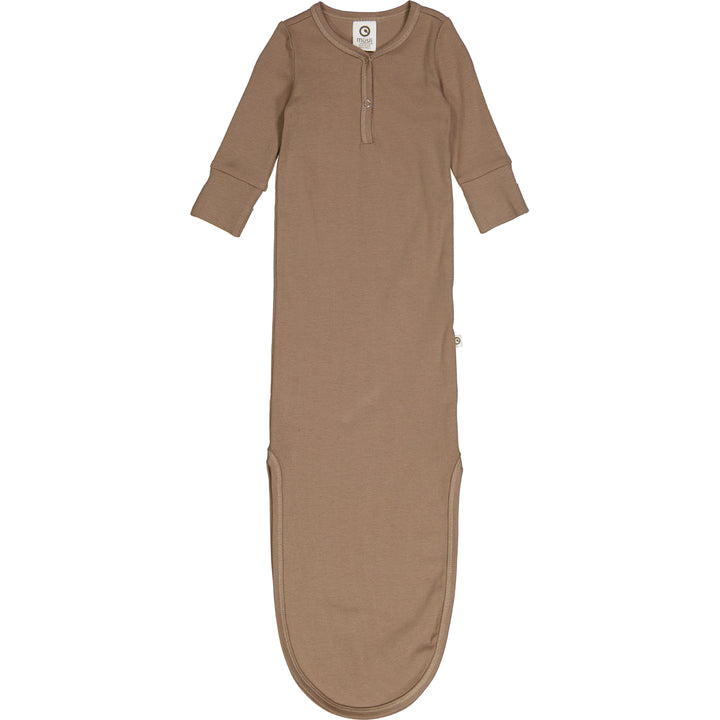 müsli RIB soveposedragt med knude Bodystockings Walnut 017080802