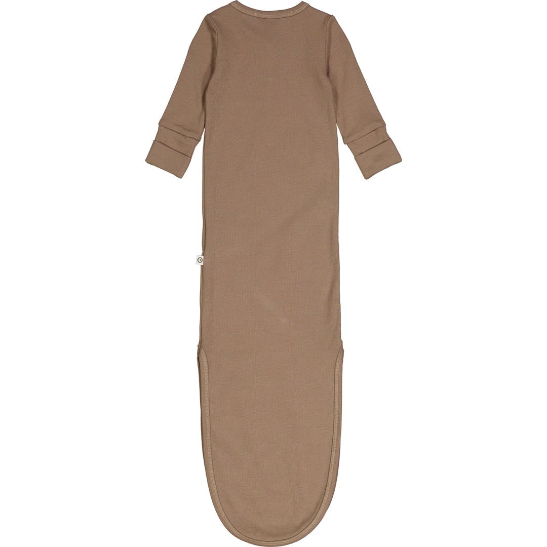 müsli RIB soveposedragt med knude Bodystockings Walnut 017080802