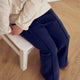 müsli RE-LOVED SWEAT flared bukser Bukser Night blue 019402301