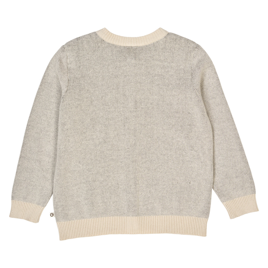 müsli RE-LOVED ZINNA blomsterbroderet strik cardigan Langærmet bluse Oak 013040001
