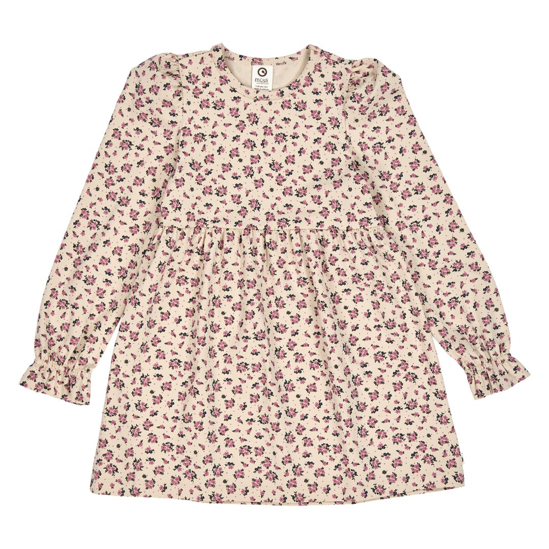 müsli RE-LOVED ZINNA blomsterprintet kjole Kjoler Oak/ Nostalgia rose/ Deep green 690000261