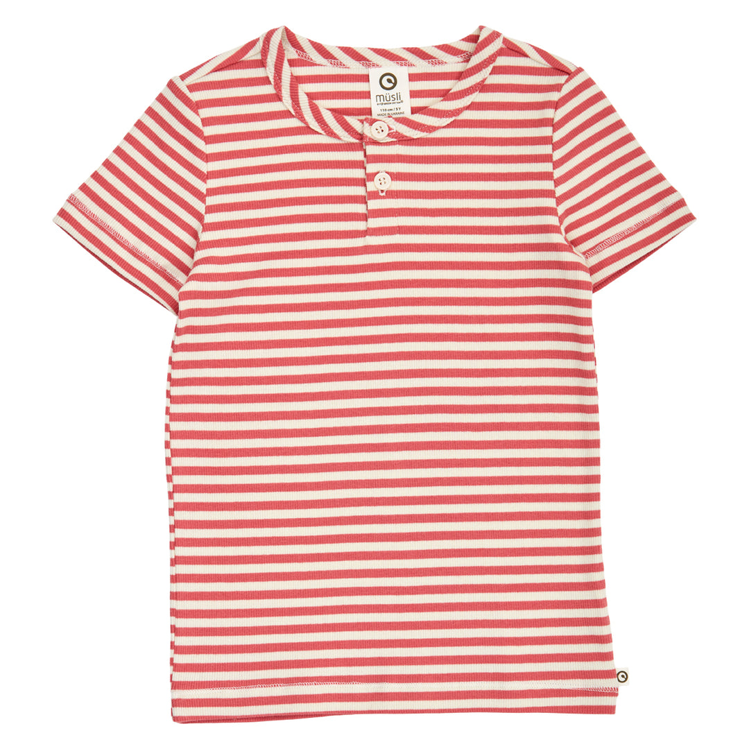 müsli RIB STRIPE T-shirt T-shirt Mineral red/ Tofu 690000312