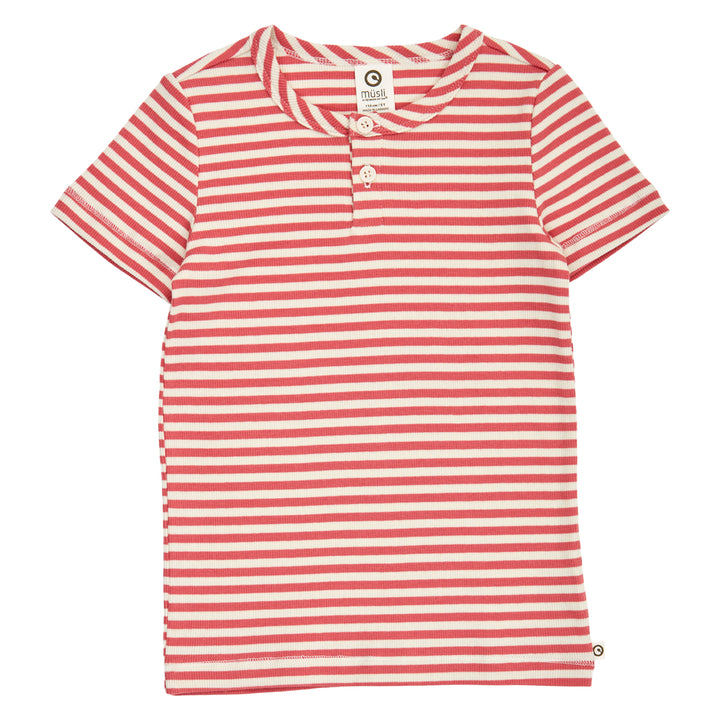 müsli RIB STRIPE T-shirt T-shirt Mineral red/ Tofu 690000312