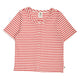 müsli RIB STRIPE T-shirt med knapper T-shirt Mineral red/ Tofu 690000312