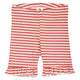 müsli RIB STRIPE tights med flæser Leggings Mineral red/ Tofu 690000312