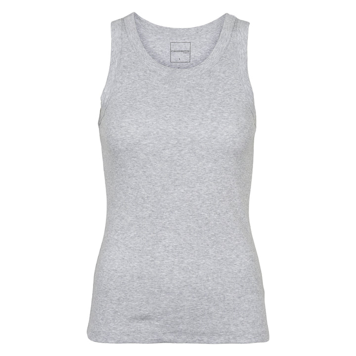 Conservandum RIB ærmeløs tank top T-shirt Pale greymarl 207670000