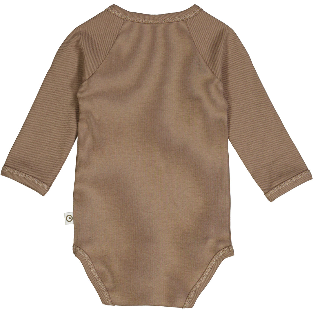 müsli RIB body med kryds lukning 2-pak Bodystockings Balsam cream/ Walnut 690000161