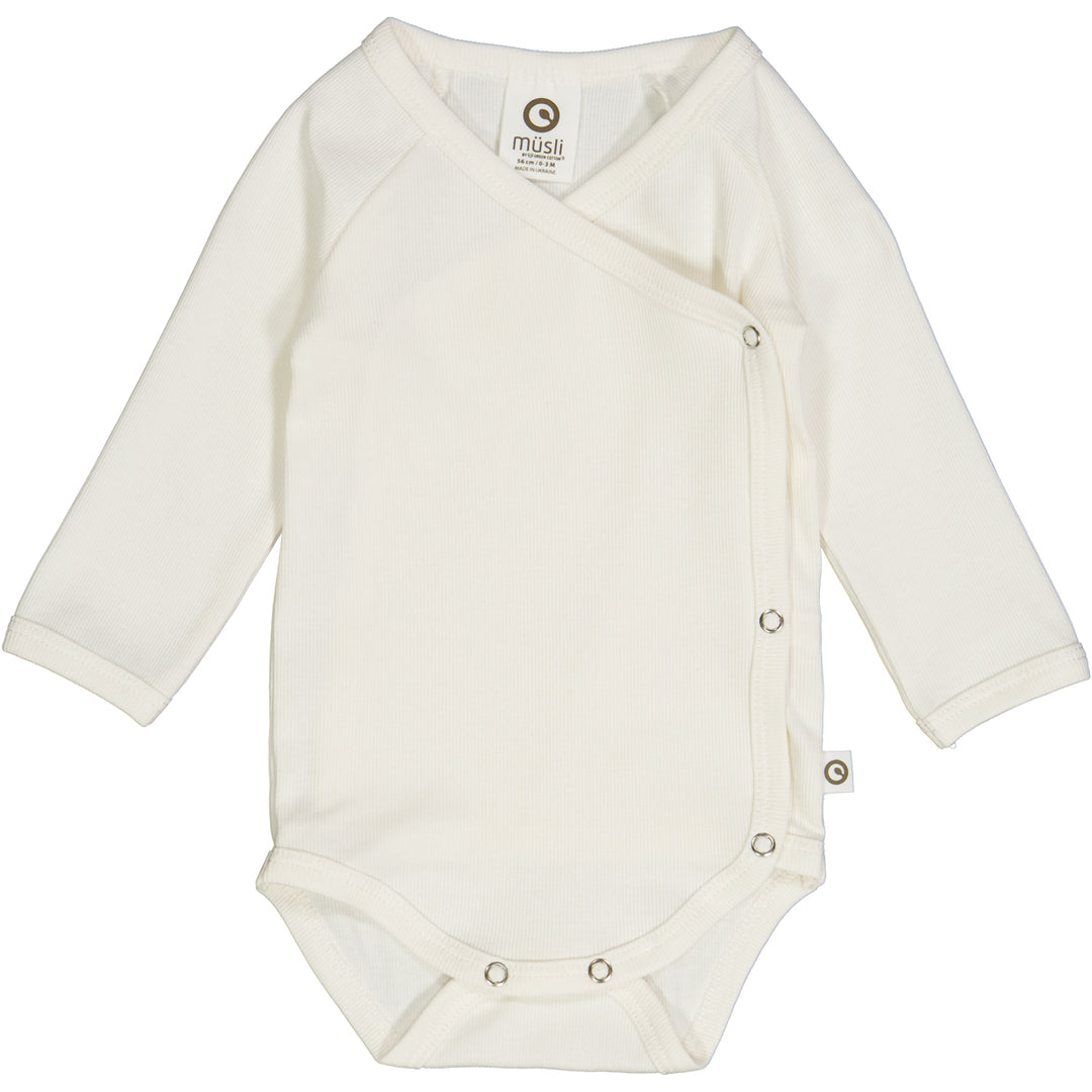 müsli RIB body med kryds lukning 2-pak Bodystockings Balsam cream/ Walnut 690000161