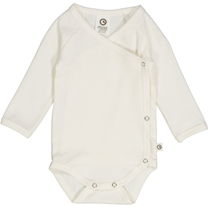 müsli RIB body med kryds lukning 2-pak Bodystockings Balsam cream/ Walnut 690000161