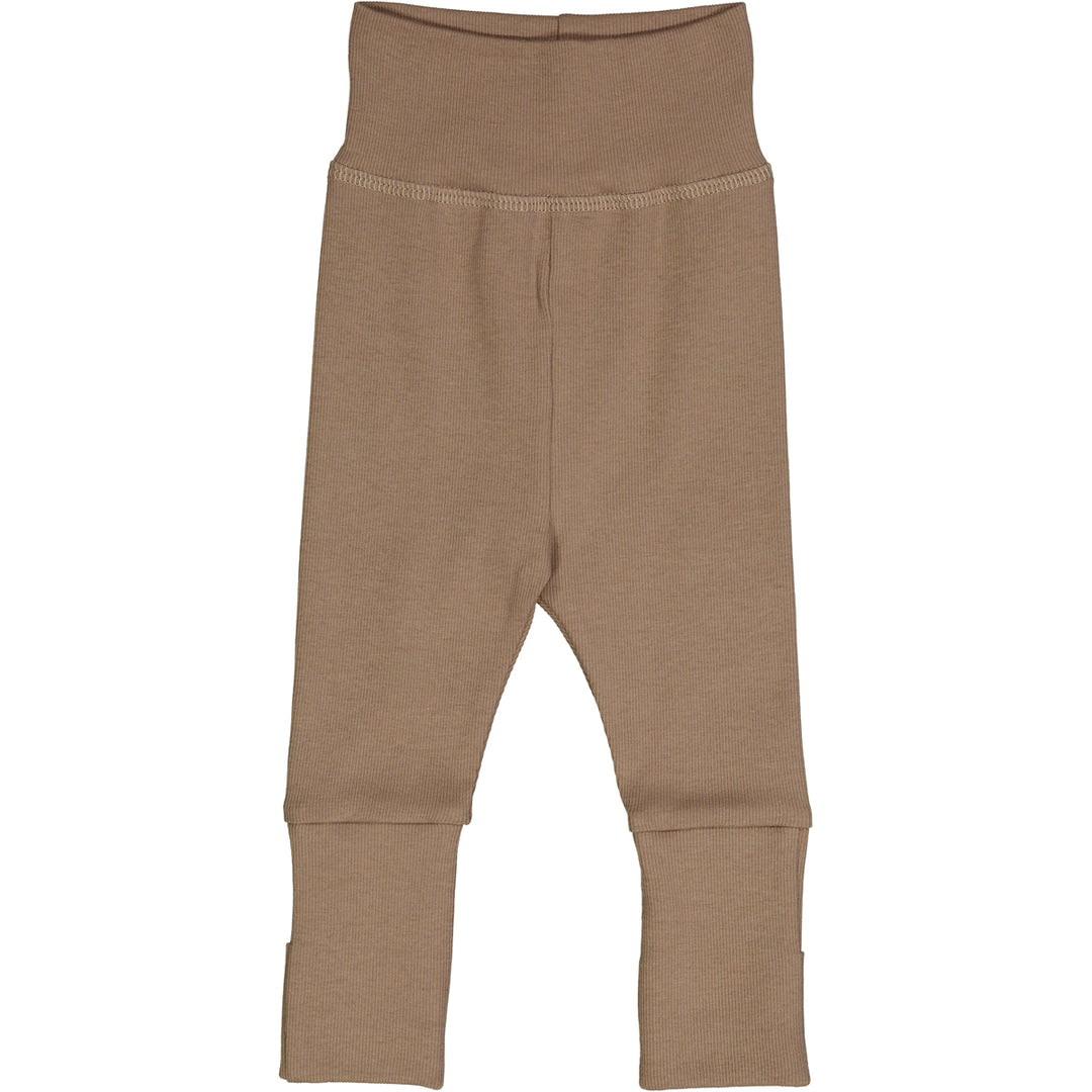 müsli RIB bukser med foldbare fødder Bukser Walnut 017080802