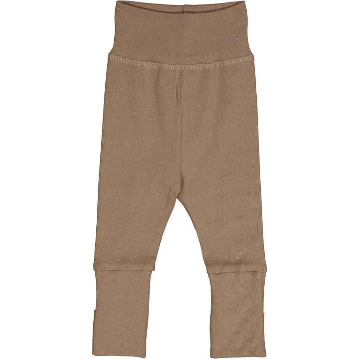 müsli RIB bukser med foldbare fødder Bukser Walnut 017080802