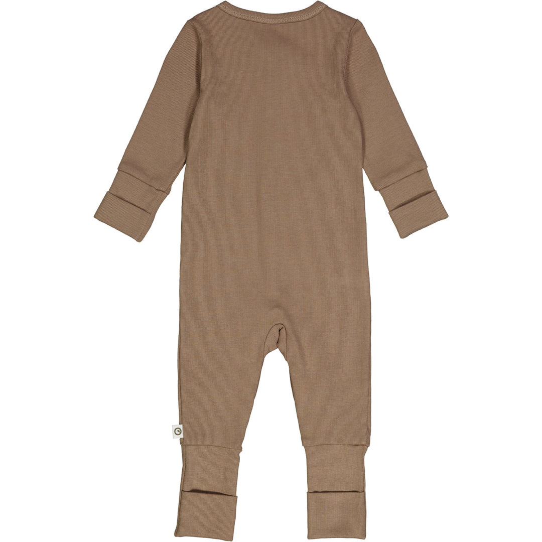 müsli RIB heldragt med fødder Bodystockings Walnut 017080802