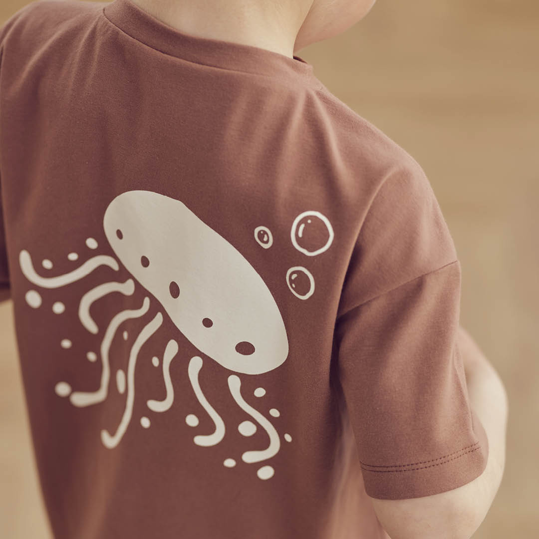 müsli SEA T-shirt med print T-shirt Pecan 018142101