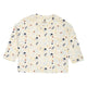 müsli SEA printet bluse Langærmet bluse Tofu/ Hemp/ Navy 690000308