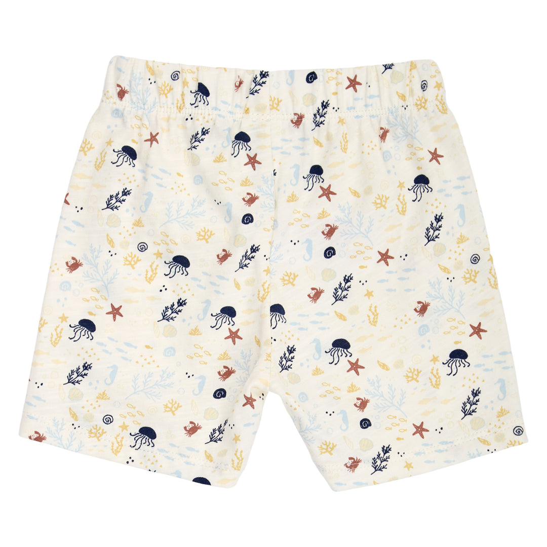 müsli SEA printet shorts Bukser Tofu/ Hemp/ Navy 690000308