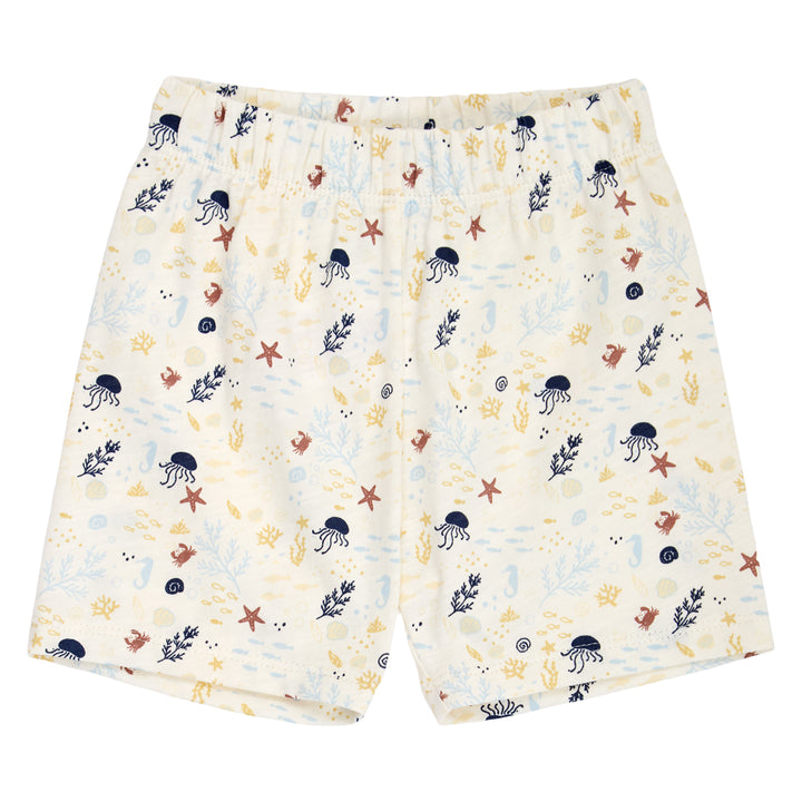 müsli SEA printet shorts Bukser Tofu/ Hemp/ Navy 690000308