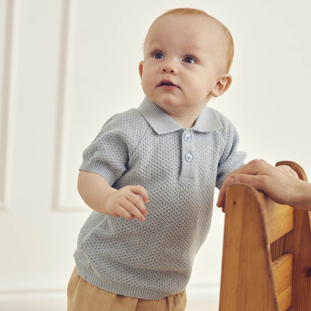 müsli SEA strikket polo T-shirt Ocean 014421102