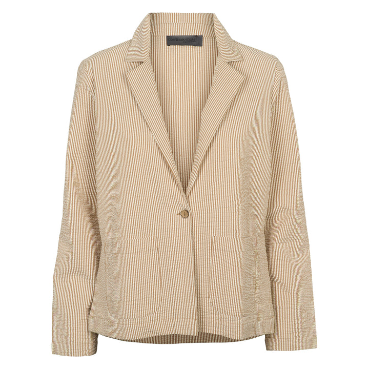 Conservandum SEERSUCKER STRIPE blazer jakke Cardigan Birch/ Muchi 690000346