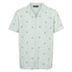 Conservandum SEERSUCKER STRIPE herre skjorte T-shirt Tofu/ Ocean/ Mineral red 690000311