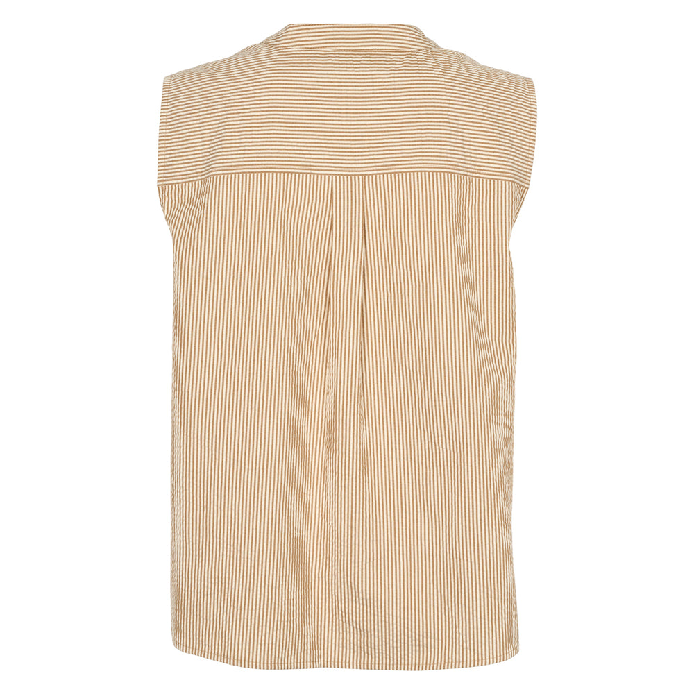 Conservandum SEERSUCKER STRIPE top T-shirt Birch/ Muchi 690000346