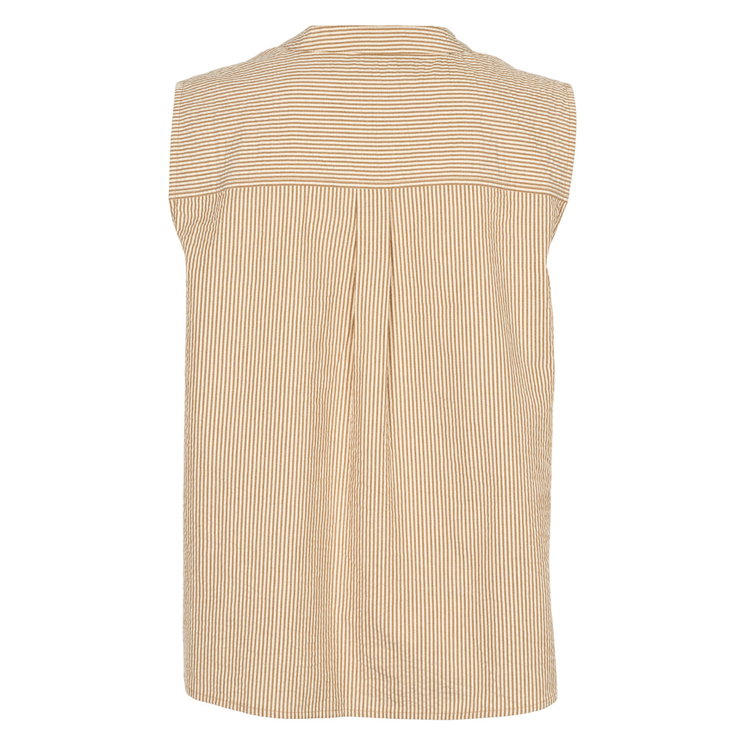 Conservandum SEERSUCKER STRIPE top T-shirt Birch/ Muchi 690000346