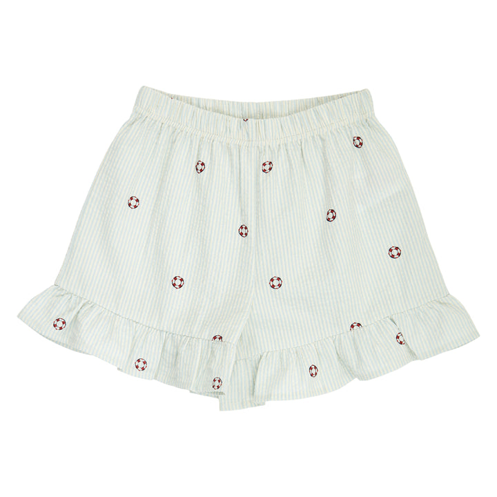 müsli SEERSUCKER stribede flæse shorts Bukser Tofu/ Ocean/ Mineral red 690000311