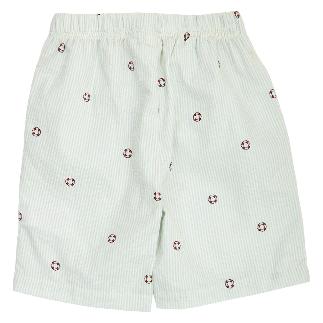 müsli SEERSUCKER stribede shorts Bukser Tofu/ Ocean/ Mineral red 690000311