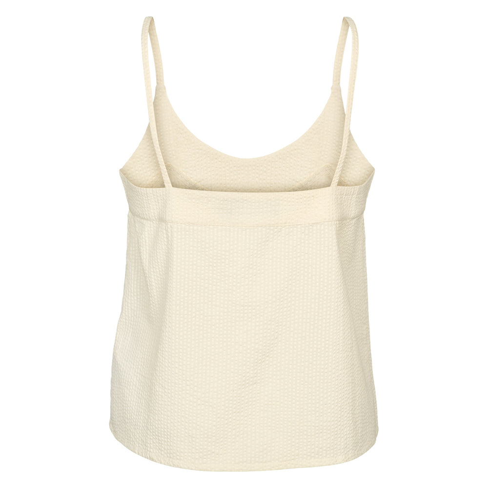 Conservandum SEERSUCKER top med stropper T-shirt Birch 013090500
