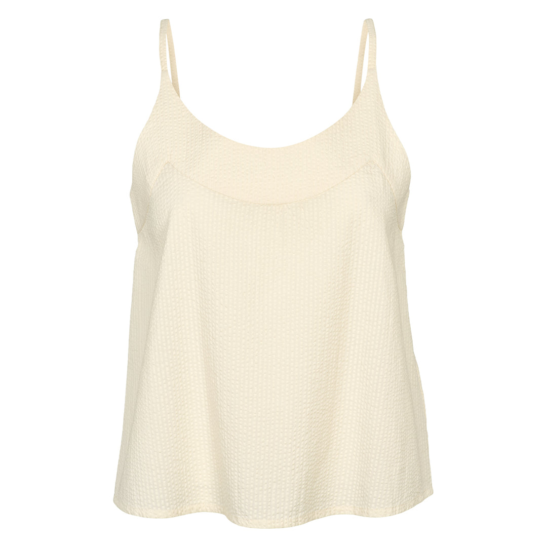 Conservandum SEERSUCKER top med stropper T-shirt Birch 013090500