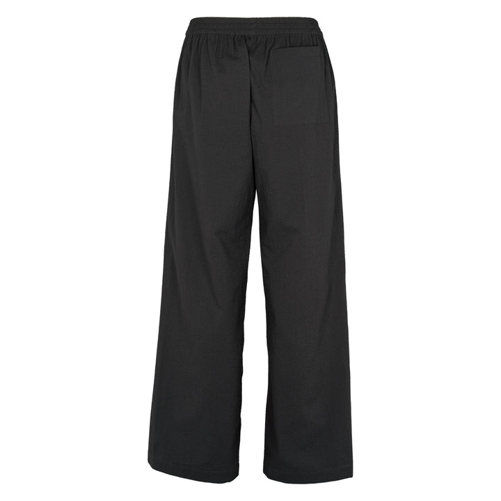 Conservandum SEERSUCKER wide leg bukser Bukser Black 019400706