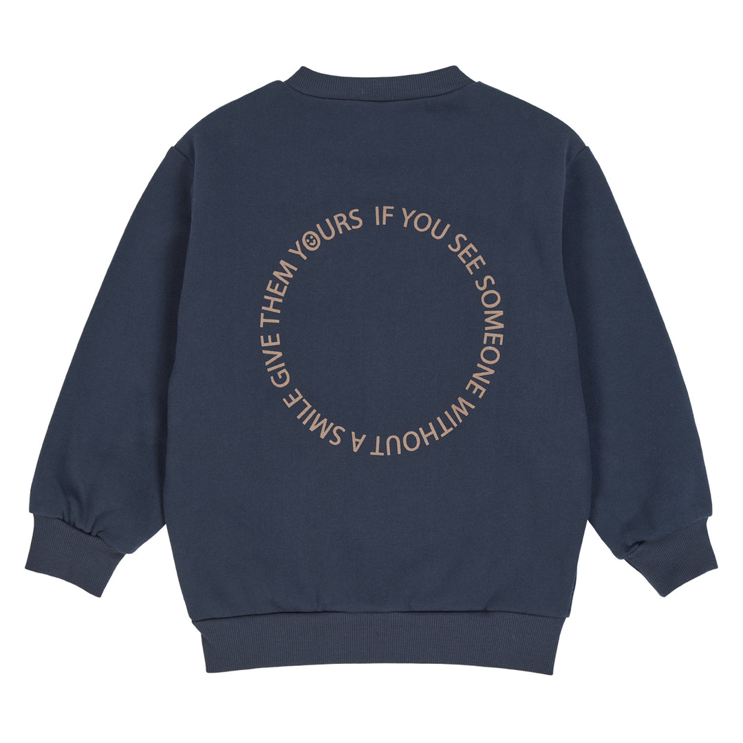 müsli SMILE sweattrøje Langærmet bluse Night blue 019402301
