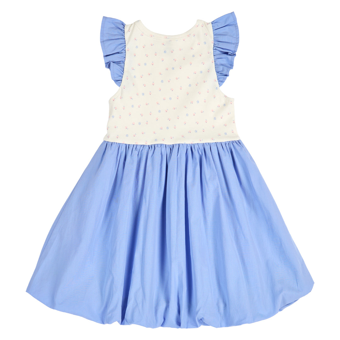 müsli SPRING bubble kjole Kjoler Tofu/ Nectar/ shell blue 690000313