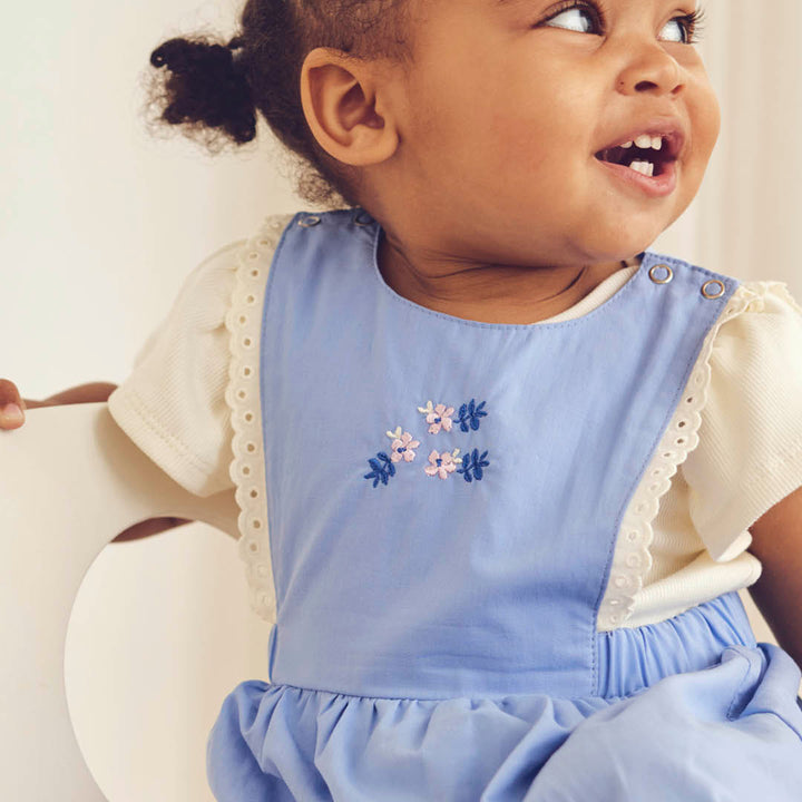 müsli SPRING pinafore kjole Kjoler Shell blue 016392901