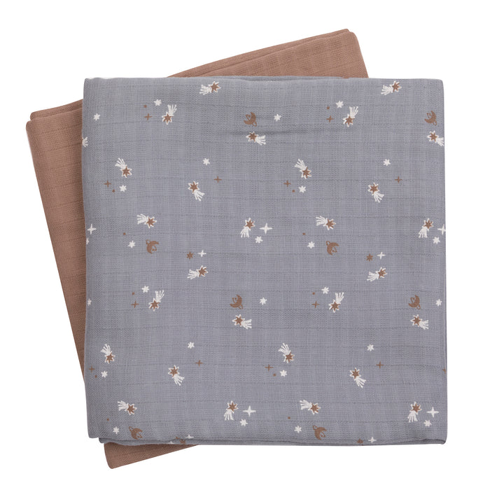 müsli STARS Stofble 2-pak Pusleting Jasmin blue/ Balsam cream/ Walnut 690000318