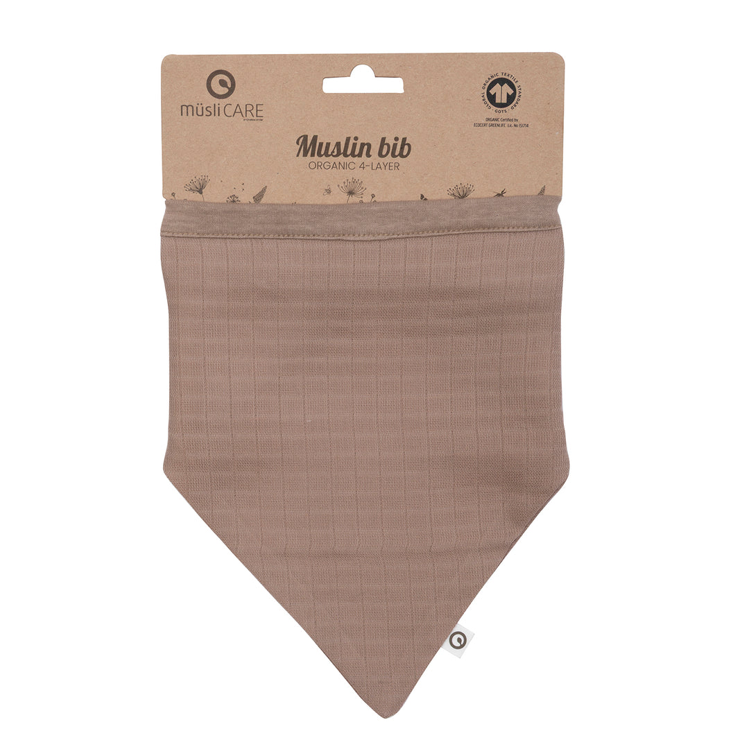 müsli STARS muslin hagesmæk/savlesmæk 2-pak Hagesmække og savlesmække Jasmin blue/ Balsam cream/ Walnut 690000318