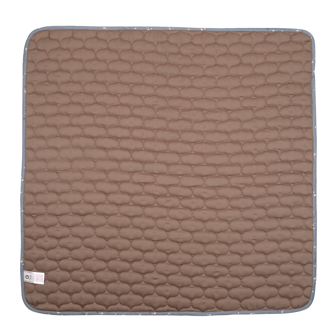 müsli STARS quiltet tæppe Sengetøj Jasmin blue/ Balsam cream/ Walnut 690000318