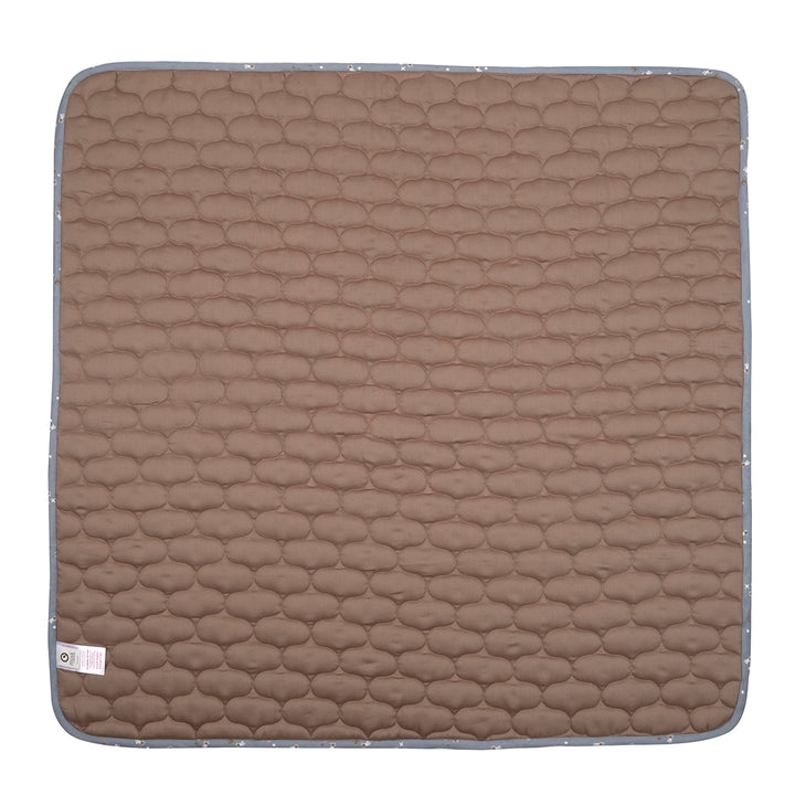 müsli STARS quiltet tæppe Sengetøj Jasmin blue/ Balsam cream/ Walnut 690000318