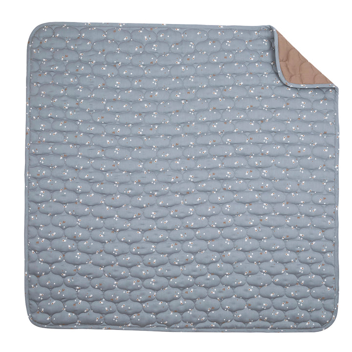 müsli STARS quiltet tæppe Sengetøj Jasmin blue/ Balsam cream/ Walnut 690000318