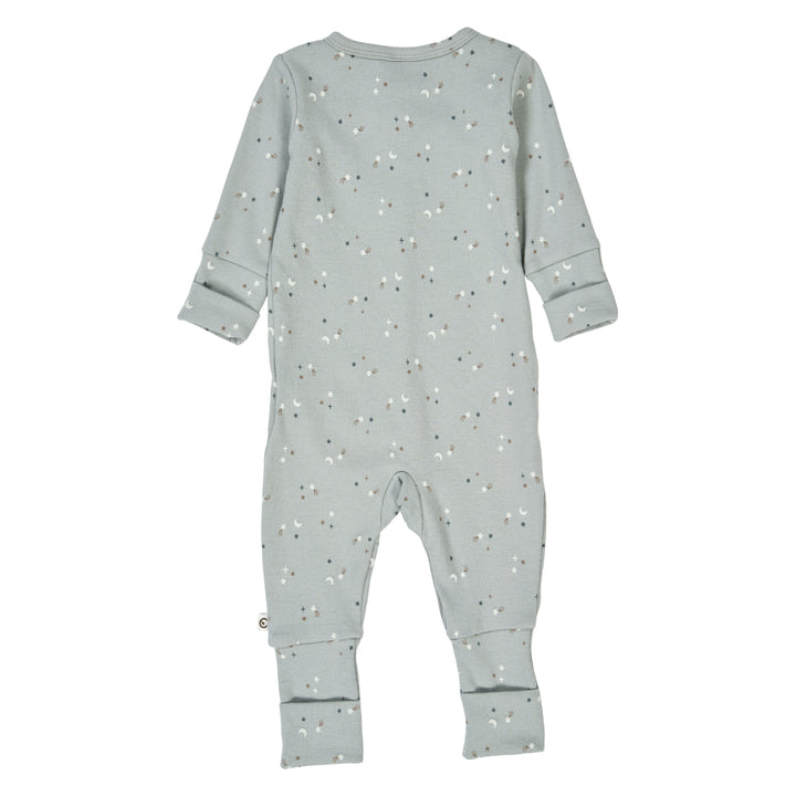 müsli STARS rib heldragt med fødder Bodystockings Jasmin blue/ Walnut/ Stormy blue 690000271