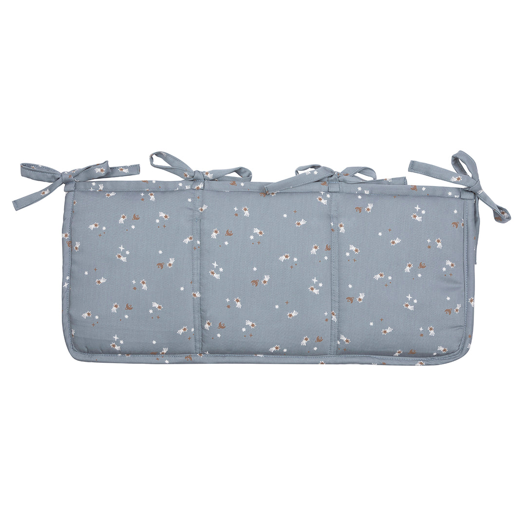 müsli STARS sengelomme/ organizer Pusleting Jasmin blue/ Balsam cream/ Walnut 690000318