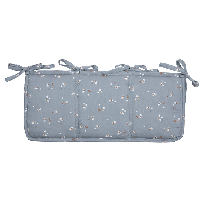 müsli STARS sengelomme/ organizer Pusleting Jasmin blue/ Balsam cream/ Walnut 690000318