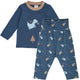 müsli STORYTIME bluse & bukse sæt Bukser Navy/ Soft blue/ Walnut 690000336