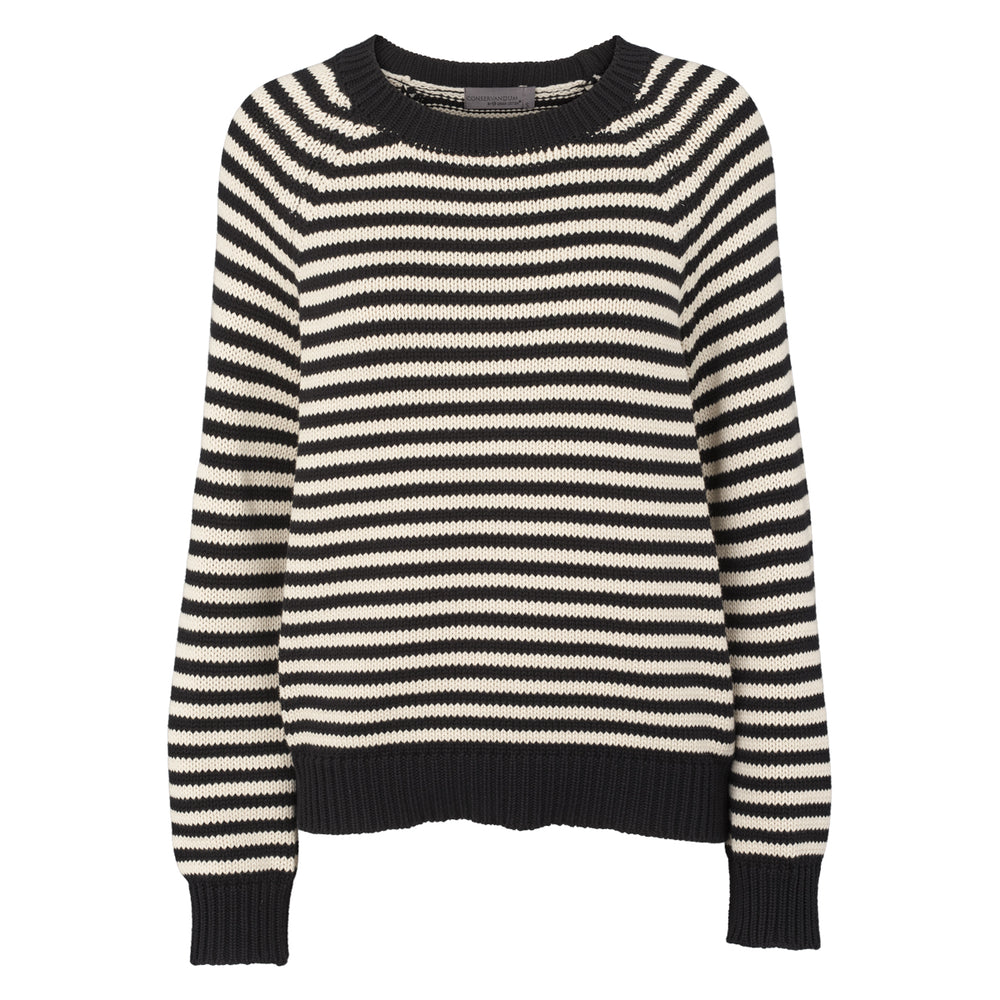 Conservandum STRIPE KNIT strik trøje Sweatshirt Black 019400706